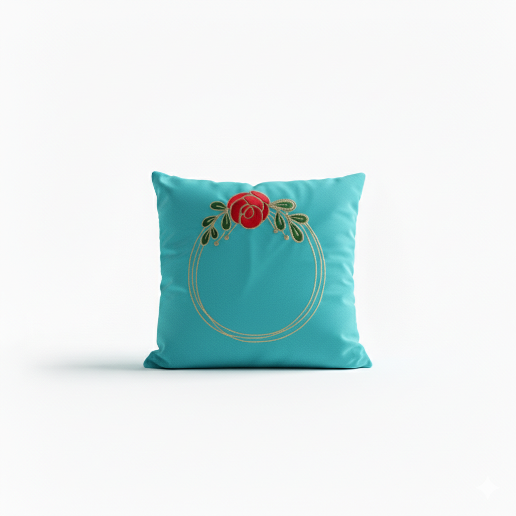 rose aureole velvet embroidered cushion cover rose aureole velvet embroidered cushion cover