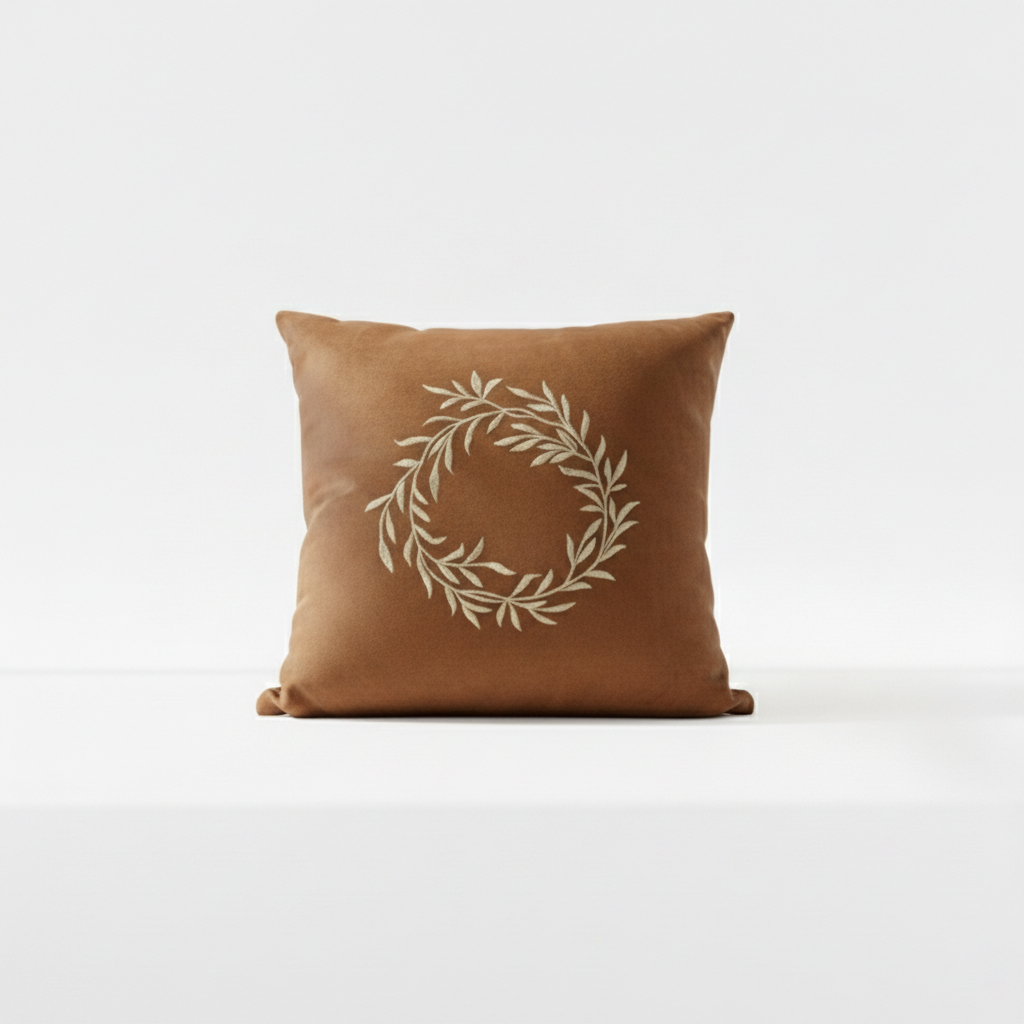 round bale velvet embroidered cushion cover round bale velvet embroidered cushion cover