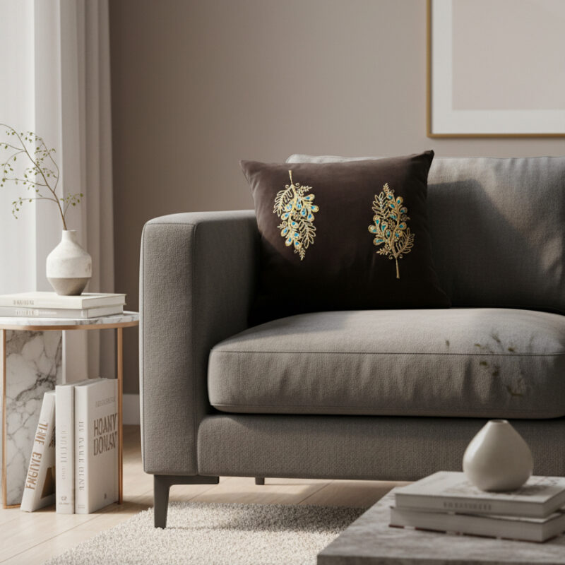 aurora-leaf-velvet-embroidered-cushion-cover